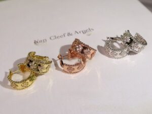 Replica Van Cleef Arpels Perlee Clovers Hoop Earrings