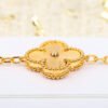 Replica Van Cleef Arpels Vintage Alhambra Long Necklace 20 Motifs Yellow Gold Diamonds - Image 3