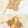 Replica Van Cleef Arpels Vintage Alhambra Long Necklace 20 Motifs Yellow Gold Diamonds - Image 2