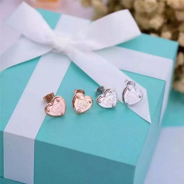 Return To Tiffany Heart Love Earrings Diamonds Latest Design Fashion Girls USA - Image 5