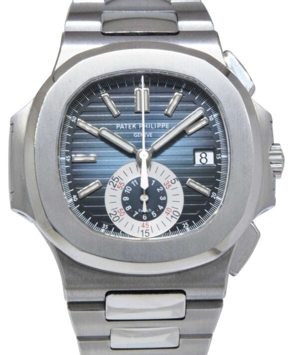 Nautilus Chrono 5980 PPF SS Blue Dial 7750