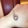 Tiffany 1837 Copy Double Interlocking Drop Pendant Necklace Latest Design Women 37359572 - Image 5