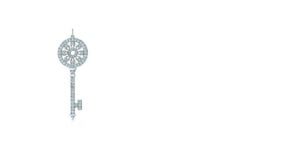Tiffany Keys Petals Key Pendant Sterling Silver Necklace Diamonds Jewelry Promotion Gift GRP02643
