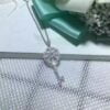 Tiffany Keys Petals Key Pendant Sterling Silver Necklace Diamonds Jewelry Promotion Gift GRP02643 - Image 2