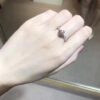 Tiffany Ring Round Diamond Dupe Narrow Design Timeless Jewelry Women Engegement Gift