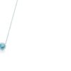 Tiffany Soleste Necklace Sterling Silver Round Blue Diamond Pendent Women's Day LA Sale GRP09060 - Image 2