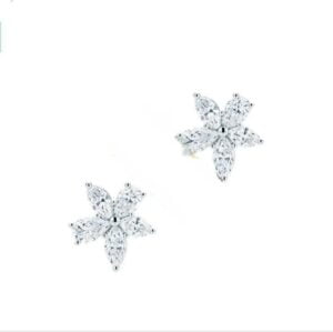 Tiffany Victoria Mixed Cluster Earrings 925 Silver Diamonds New Arrival Fashion Jewelry 34939934
