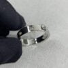 Top Sale Cartier Love Ring 18K White Gold Ring With 8 Diamonds B4050600 Online - Image 5