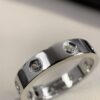 Top Sale Cartier Love Ring 18K White Gold Ring With 8 Diamonds B4050600 Online - Image 7