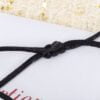 Unique Style Cartier Trinity Black Rope Bracelet White Gold/Yellow God/Rose Gold B6016700 Fake - Image 8