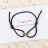 Unique Style Cartier Trinity Black Rope Bracelet White Gold/Yellow God/Rose Gold B6016700 Fake - Image 3