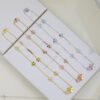 Van Cleef Arpels Frivole Necklace 9 Flowers with Diamonds Yellow Gold/White Gold/Rose Gold - Image 3
