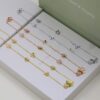 Van Cleef Arpels Frivole Necklace 9 Flowers with Diamonds Yellow Gold/White Gold/Rose Gold - Image 4
