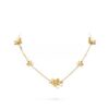 Van Cleef Arpels Frivole Necklace 9 Flowers with Diamonds Yellow Gold/White Gold/Rose Gold
