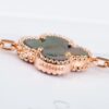 Van Cleef Arpels Magic Alhambra Bracelet 5 Motifs Gray Mother-of-pearl Rose Gold - Image 4