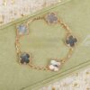 Van Cleef Arpels Magic Alhambra Bracelet 5 Motifs Gray Mother-of-pearl Rose Gold - Image 2