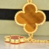 Van Cleef & Arpels Magic Alhambra Bracelet 5 Motifs Yellow Gold With Tiger’s Eye Carnelian - Image 4