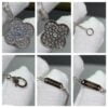 Van Cleef Arpels Magic Alhambra Long Necklace White Gold/Rose Gold with Pave Diamonds - Image 10