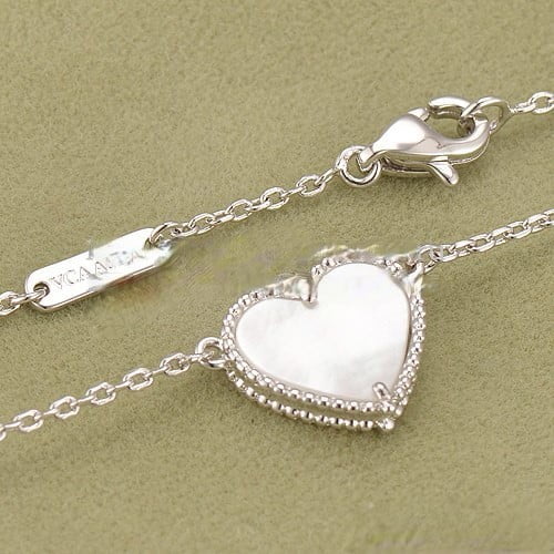 Van Cleef & Arpels Magic Alhambra Necklace White Gold 6 Motifs With White Mother Of Pearl - Image 4