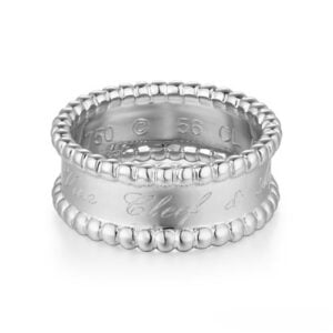 Van Cleef Arpels Perlee Signature Ring in White Gold