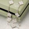 Van Cleef & Arpels Vintage Alhambra Necklace White Gold 10 Motifs - Image 4