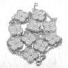 Van Cleef & Arpels Vintage Alhambra Necklace White Gold 10 Motifs - Image 5