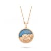 Van Cleef Arpels Zodiaque Long Necklace Cancri (Cancer) Rose Gold Quartz - Image 2