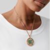 Van Cleef Arpels Zodiaque Long Necklace Virginis (Virgo) Rose Gold Malachite - Image 6