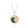 Van Cleef Arpels Zodiaque Long Necklace Virginis (Virgo) Rose Gold Malachite - Image 2
