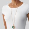 Van Cleef Arpels Zodiaque Long Necklace Virginis (Virgo) Rose Gold Malachite - Image 5