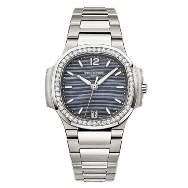 Nautilus Ladies 7018/1A-010 TWF SS & Diamonds Blue Dial 324SC