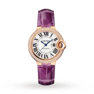 Cartier Ballon Bleu de Cartier Women Automatic Silver Leather Watch WE902066