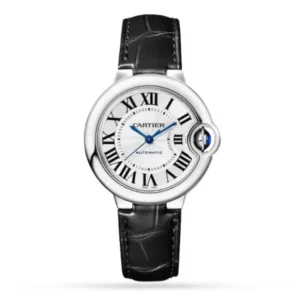 Cartier Ballon Bleu de Cartier Women Automatic Silver Alligator Watch WSBB0030