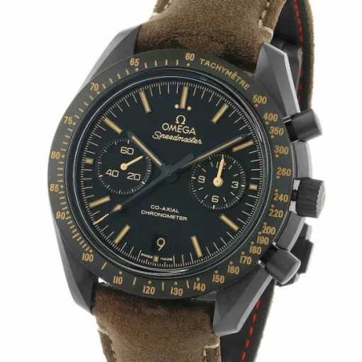 Omega Speedmaster Men Automatic Black Leather Watch O31192445101006 - Image 3