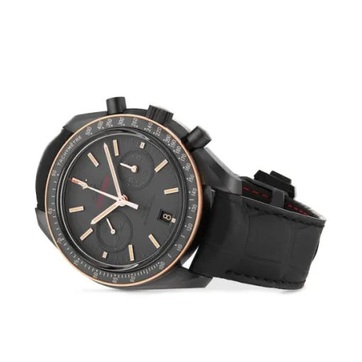 Omega Speedmaster Men Automatic Black Leather Watch O31163445106001 - Image 3