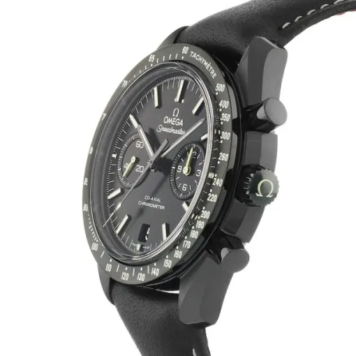 Omega Speedmaster Men Automatic Black Leather Watch O31192445101004 - Image 2