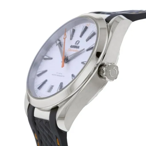 Omega Seamaster Aqua Terra Men Automatic Silver Rubber Watch O22012412102002 - Image 2