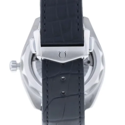 Omega Seamaster Aqua Terra Men Automatic Blue Leather Watch O22013412103001 - Image 3