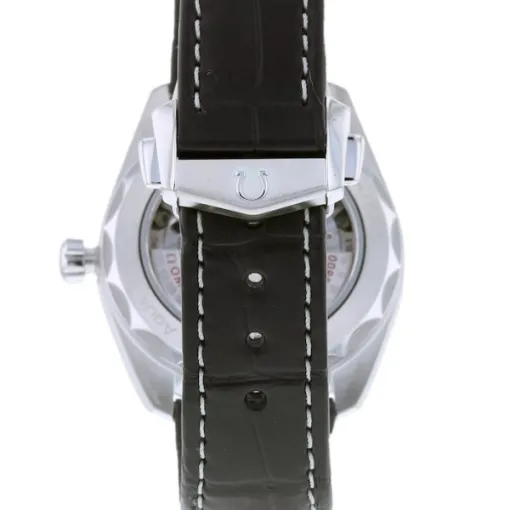 Omega Seamaster Aqua Terra Men Automatic Black Leather Watch O22013382001001 - Image 3