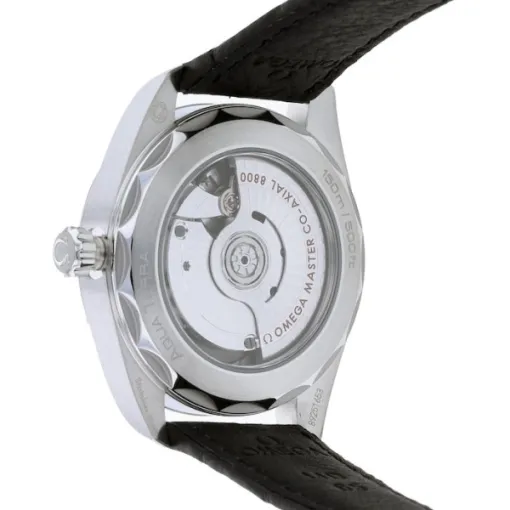 Omega Seamaster Aqua Terra Men Automatic Black Leather Watch O22013382001001 - Image 4