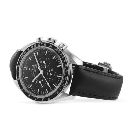 Omega Speedmaster Men Automatic Black Leather Watch O31032425001002 - Image 4