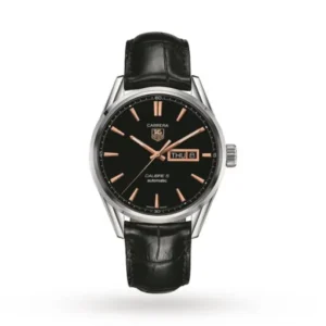 TAG Heuer Carrera Men Automatic Black Stainless Steel Watch WAR201C.FC6266
