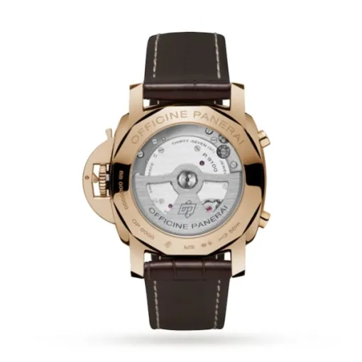 Panerai Luminor Men Automatic Brown Alligator Watch PAM00525 - Image 2