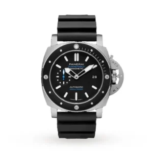 Panerai Submersible Men Automatic Black Rubber Watch PAM01389