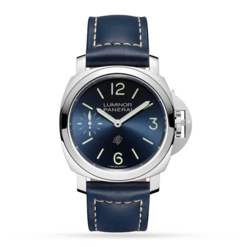 Panerai Luminor Men Automatic Blue Calf Watch PAM01085