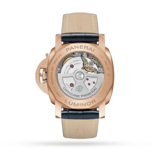 Panerai Luminor Men Automatic Blue Alligator Watch PAM01112 - Image 2