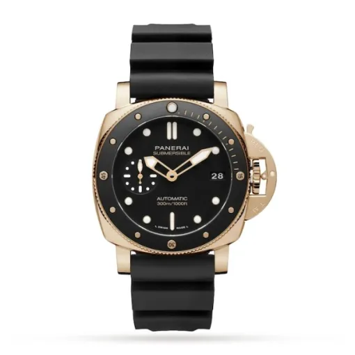Panerai Luminor Men Automatic Black Rubber Watch PAM01164