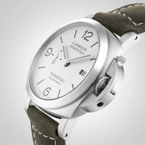 Panerai Luminor Men Automatic White Calf Watch PAM01314 - Image 5