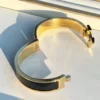 Hermes Fake Bracelet, Clic H bracelet Dupe, Black Enamel, Three Color - Image 4