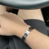 Hermes Fake Bracelet, Clic H bracelet Dupe, Black Enamel, Three Color - Image 11